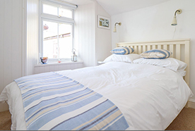 Bedroom at Chy Lowena self-catering cottage