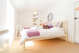 Bedroom at Chy Lowena holiday let