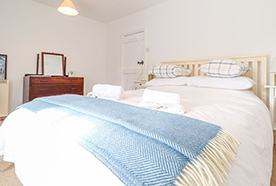 Bedroom at Chy Lowena holiday cottage