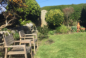 Garden at Chy Lowena holiday cottage