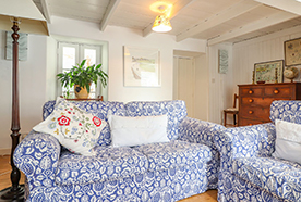 Sitting Room at Chy Lowena self-catering cottage